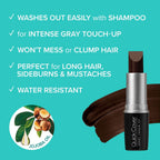 Buy now RED by Kiss Quick Cover Root Touch Up Stick, Water-Resistant Temporary Gray Hair Concealer with Brush for Roots and Beard, Long-Lasting Coverage, Easy Application (2 Pack, Dark Brown) at indiglob india