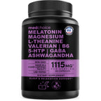 12-in-1 Melatonin Sleep Capsules - Natural Sleep Aids for Adults with Melatonin 5mg and Magnesium Glycinate 500mg, Sleep Aid with Ashwagandha, L Theanine, Valerian Root, GABA, 5-HTP (90ct, Pack of 2)