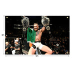 Conor McGregor Boxing Flag Funny Poster Durable Man Cave Wall Flag with Brass Grommets 3x5 Feet Tapestry for College Dorm Room Decor,Outdoor,Bedroom, Parties gifts, travel, filming,events,festivals..