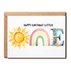BNJDesigns Happy Birthday Little One - Happy 1st Birthday Card - first birthday card - 1st birthday card - Baby birthday card - Cards for boys and girls