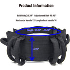 Buy now Gait Belt Walking Transfer Belt with 6 Plastic Padded Caregiver Handles and Quick Release Buckle for Patient,Elderly Physical Therapy (Black) at indiglob india