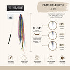 Authentic 21 natural color hair extensions, 9”-14”, crafted from 100% real hair for a unique, salon-grade look.