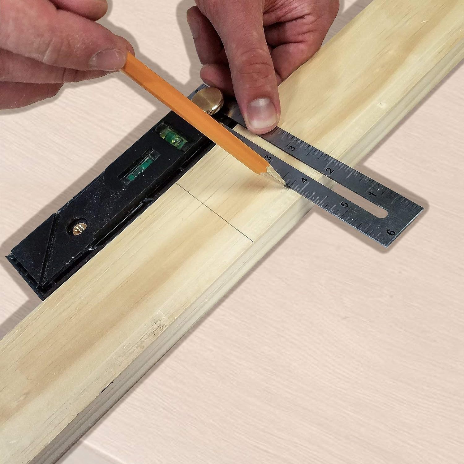 Buy now Milescraft 8406 Exactor - 9-in-1 Multi-Purpose, Measuring and Marking Tool for Woodworking and More at indiglob india