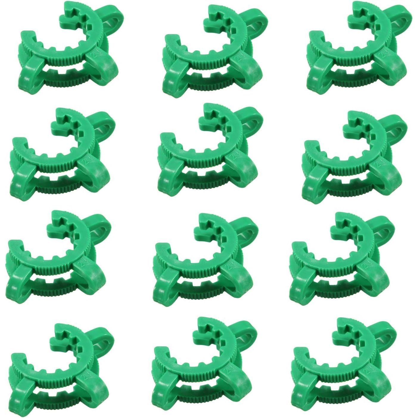Durable and High-Quality 12 pcs Keck Clips Ground Joints #24, Standard Taper POM for Joints 24/29 and 24/40 for Long-term Use