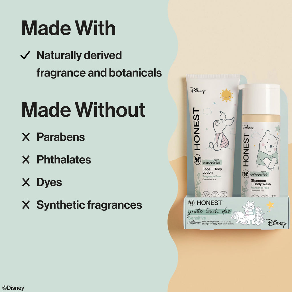 The Honest Company Shampoo & Lotion Bundle, Disney Design, 18.5 fl oz