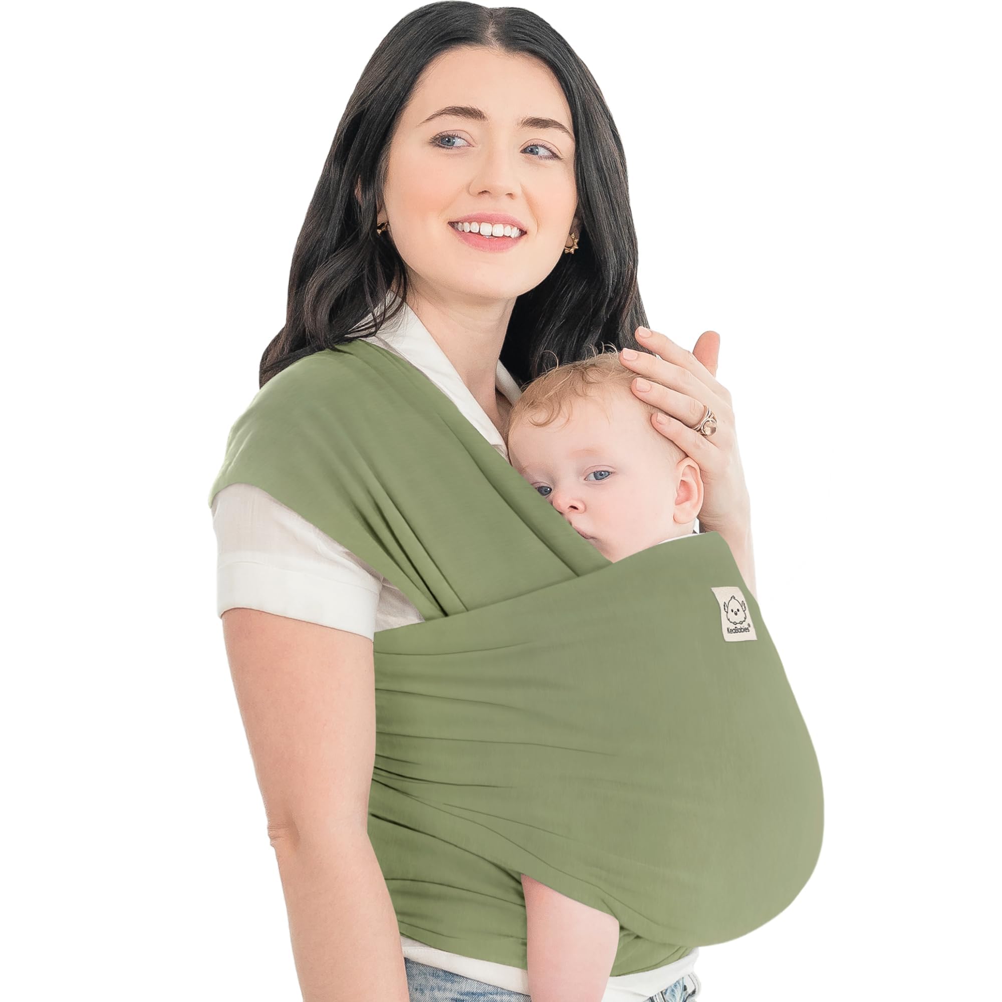 Buy now KeaBabies Baby Wrap Carrier - All in 1 Original Baby Carrier Newborn to Toddler Sling, Easy to Wear, Hands Free Bonding, Lightweight, Breathable Infant Wraps (Classic Gray) One Size (Pack of 1) Dusty Olive at indiglob india