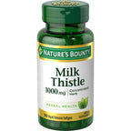 Nature's Bounty Milk Thistle 1000mg, Rapid Release Softgels, 50 Count
