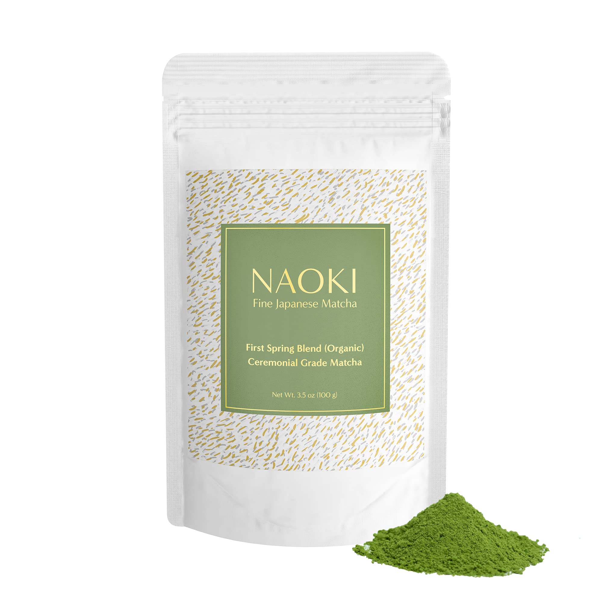 Buy now Naoki Matcha Superior Ceremonial Blend – Authentic Japanese First Harvest Ceremonial Grade Matcha Green Tea Powder from Uji, Kyoto (40g / 1.4oz) Organic Ceremonial 3.5 Ounce (Pack of 1) at indiglob india