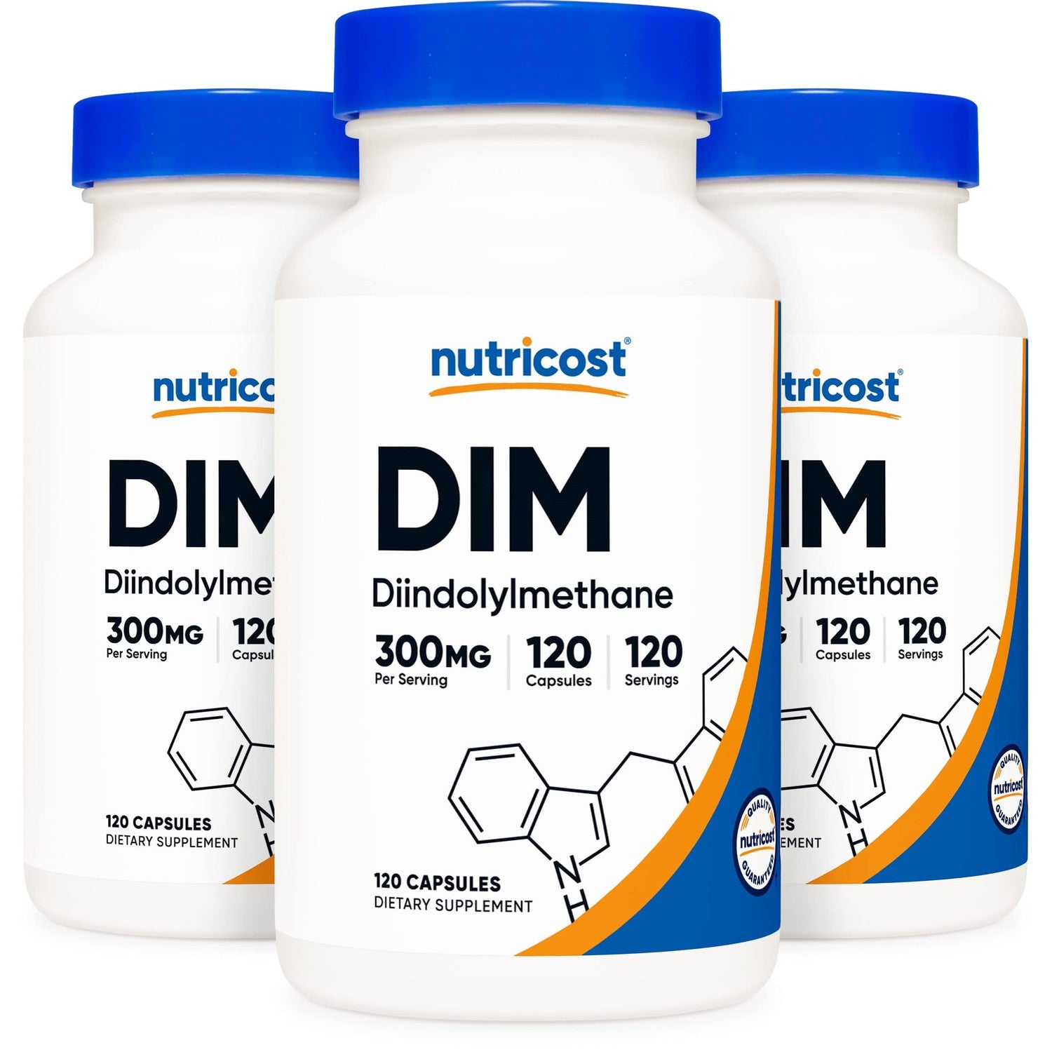 Nutricost DIM Plus BioPerine 300mg, 120 Vegetarian Capsules | Up to 4 Month Supply, Max Strength DIM Supplement, Diindolylmethane
