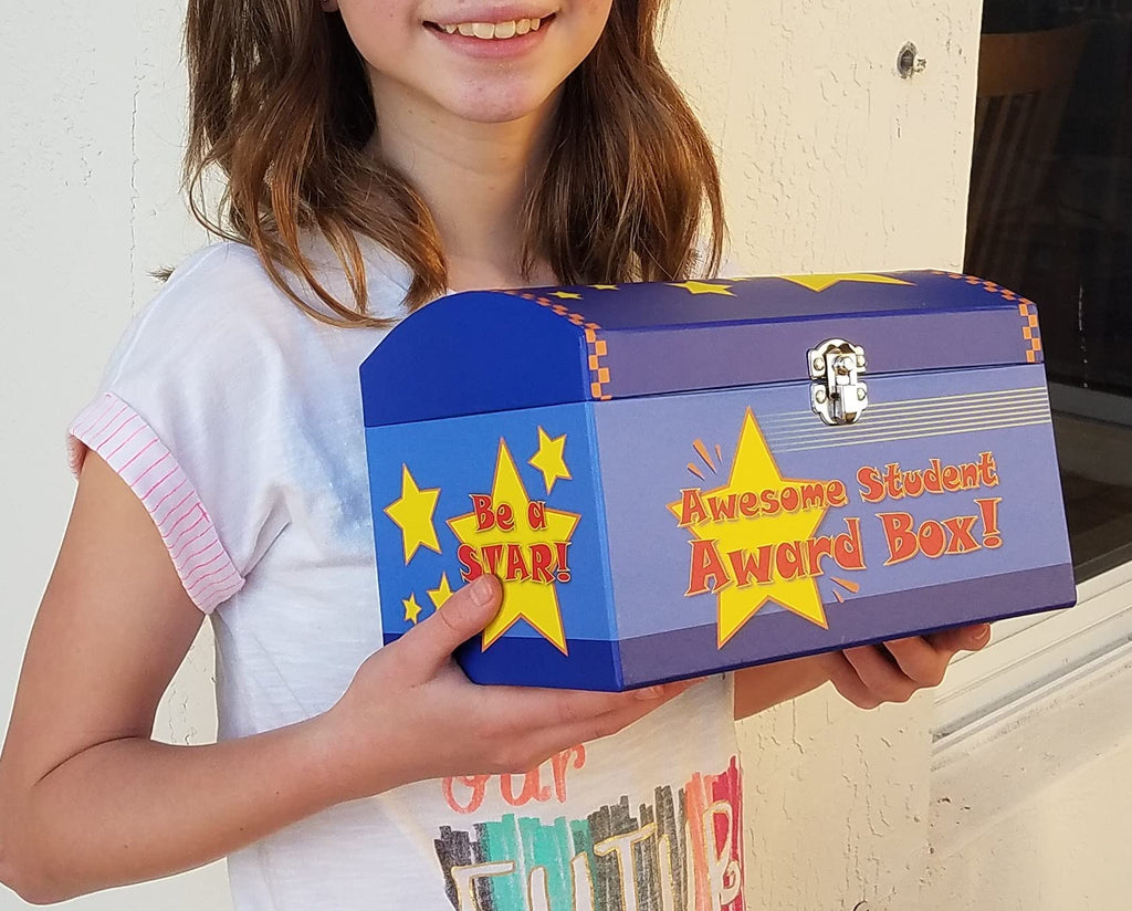 Treasure Chest Box for Teachers and Classroom Toy Prizes for Star Students
