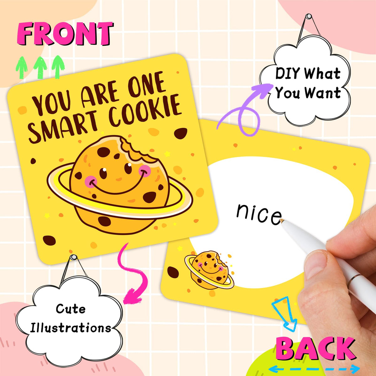 zheyistep 160 Motivational Lunch Notes for Kids, Cute Inspirational Cards