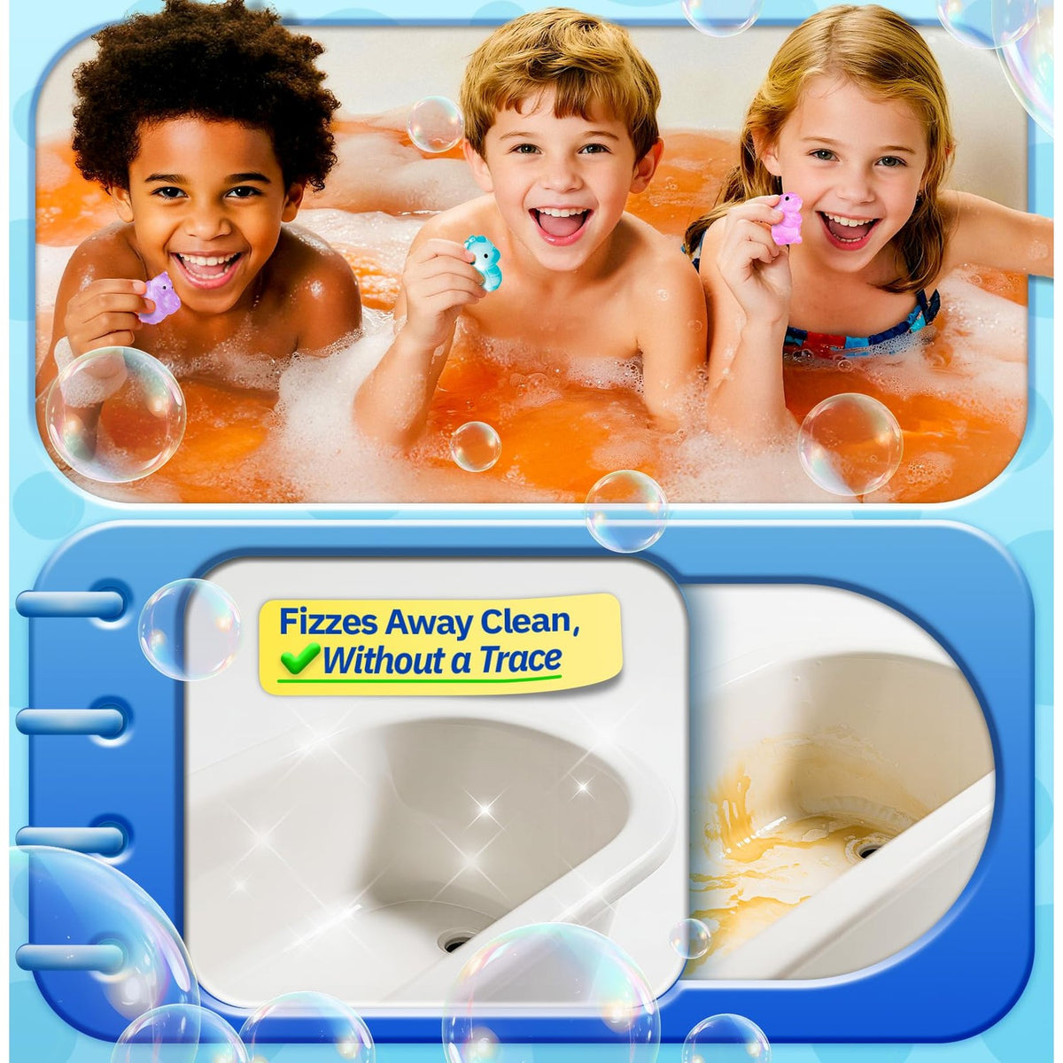 20 Pack Organic Bath Bombs for Kids with Glow-in-The-Dark Toys Inside