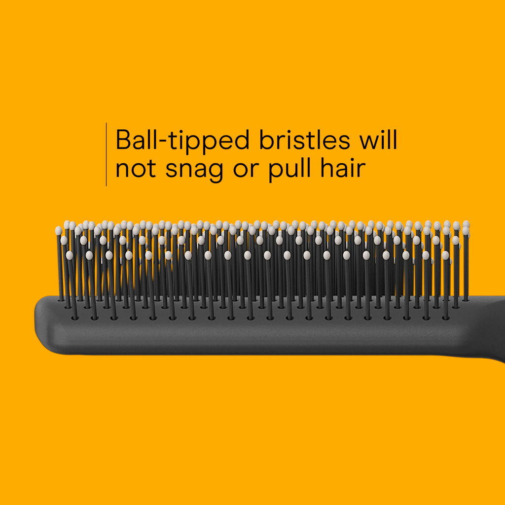 Conair Salon Results Detangling Hairbrush Set, 3-Pack Brushes for Men and Women, All Hair Types and Lengths with Nylon Bristles