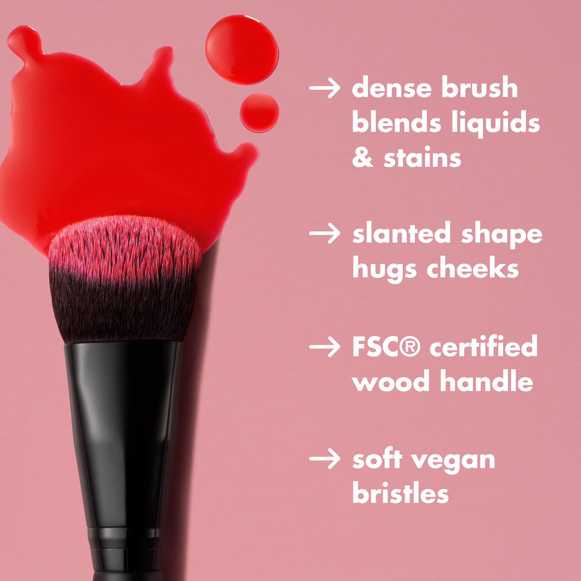 Buy now e.l.f. Stain & Tint Blending Brush, Liquid Blush Brush For Blending & Creating An Even Finish, Made With Synthetic Bristles, Vegan & Cruelty-Free at indiglob india