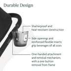 UPPAbaby Cup Holder for Vista, Cruz, Minu Strollers - Quick Attachment
