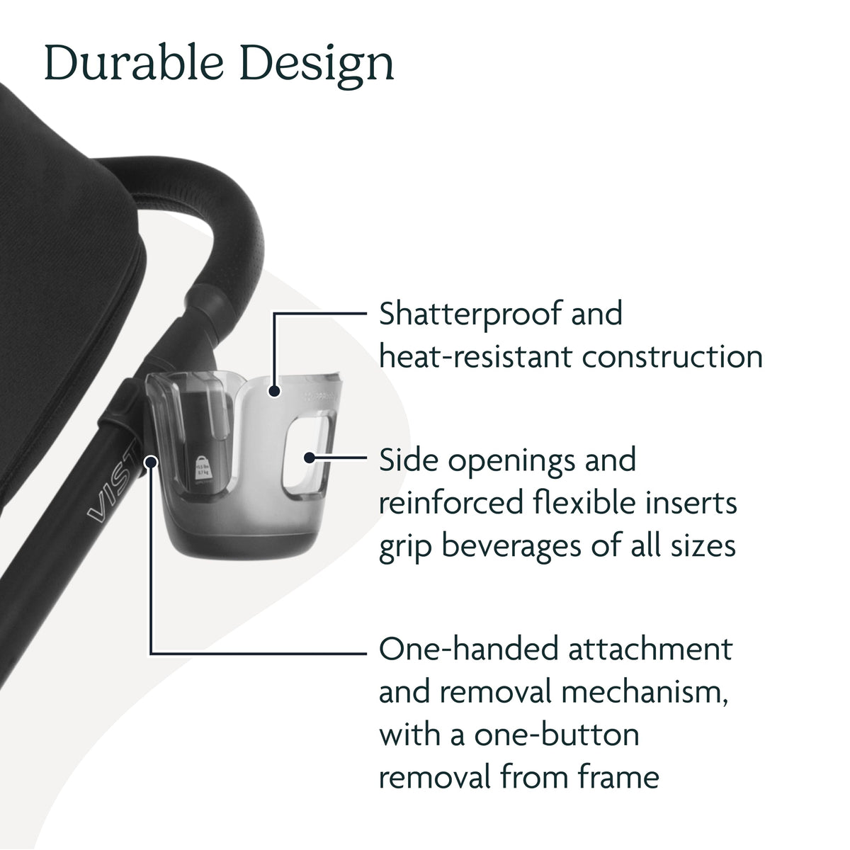 UPPAbaby Cup Holder for Vista, Cruz, Minu Strollers - Quick Attachment