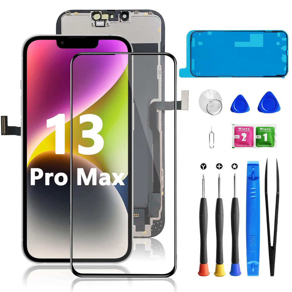 Buy now for iPhone 11 Screen Replacement 6.1 3D Touch Screen LCD Display Digitizer for A2111, A2223, A2221 Cell Phone Repair Kits+ Waterproof Frame Adhesive Sticker+Screen Tempered Protector+Face ID at indiglob india