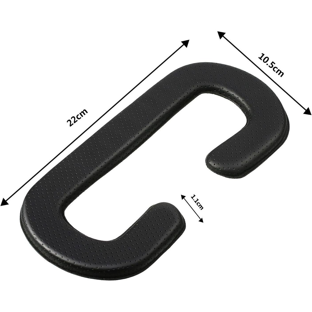Buy now SATINIOR 4 Pack 11 mm PU Leather Foam Face Replacement Face Cushion Sponge Mat Breathable Cover Pad Memory Foam Compatible with Headset, Accessories, Black at indiglob india