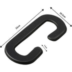 Buy now SATINIOR 4 Pack 11 mm PU Leather Foam Face Replacement Face Cushion Sponge Mat Breathable Cover Pad Memory Foam Compatible with Headset, Accessories, Black at indiglob india