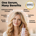 HerStyler Argan Oil Hair Serum - for Frizz, Straightening, Styling & Shine | Hair Repair Serum for Frizzy & Damaged Hair - Lightweight - Hydrating - Fast Absorbing - For Thicker, Fuller Hair - 1 Pack