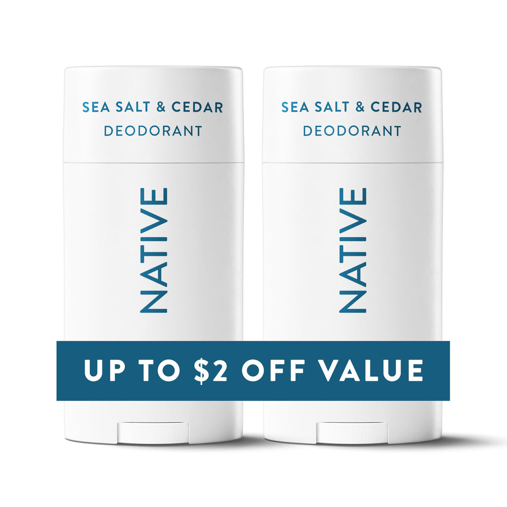 Native Deodorant Contains Naturally Derived Ingredients, 72 Hour Odor Control, Deodorant for Women and Men, Aluminum Free, Coconut & Vanilla 2.3 oz (Pack of 2)