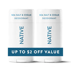 Native Deodorant Contains Naturally Derived Ingredients, 72 Hour Odor Control, Deodorant for Women and Men, Aluminum Free, Coconut & Vanilla 2.3 oz (Pack of 2)