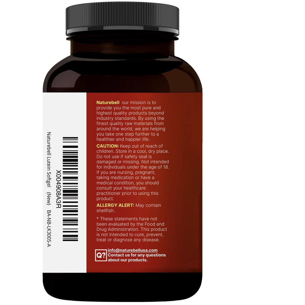 Lutein 40mg + Zeaxanthin 1,600mcg, 360 Softgels | 4-in-1 Formula with Astaxanthin, Omega-3 & Phospholipids | Marigold Flower Extract | Supports Eye, Brain & Vision Health | Non-GMO, Gluten Free