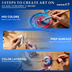 Outdoor Acrylic Paint Waterproof Set 10oz, 10 Color Outdoor Paint with Pump