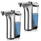 Buy now Automatic Soap Dispenser, Touchless Dish Soap Dispenser 17oz/500ml with Infrared Sensor, 5 Adjustable Soap Levels, Liquid Dispenser for Bathroom Kitchen (Silver) at indiglob india