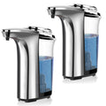 Buy now Automatic Soap Dispenser, Touchless Dish Soap Dispenser 17oz/500ml with Infrared Sensor, 5 Adjustable Soap Levels, Liquid Dispenser for Bathroom Kitchen (Silver) Silver Set at indiglob india