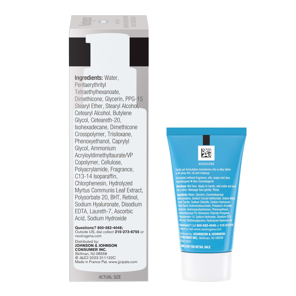 Buy now Neutrogena Rapid Wrinkle Repair Retinol Face Moisturizer Night Cream, Anti-Aging Face Cream with Retinol & Hyaluronic Acid, 1 fl. oz + Trial Size Hydro Boost Facial Cleanser, 0.5 fl. oz at indiglob india