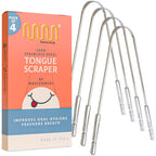 Buy now MasterMedi Tongue Scraper with Case Easy to Use Tongue Scraper for Adults, Tongue Cleaner for Oral Care & Hygiene (Single Pack (with Travel Case)) at indiglob india