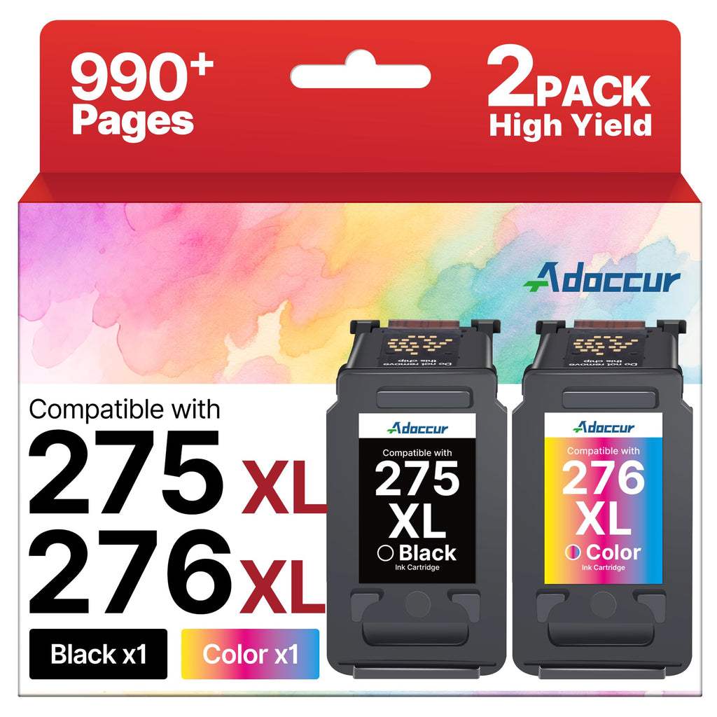 275XL 276XL Replacement for Cannon 275 and 276 Ink Cartridges for Canon 275 and 276 Ink Cartridges Works with Canon PIXMA TR4720 TS3522 TR4700 TS3722 TS3500 TR4722 TS3720 TS3520 (Black Color Combo)