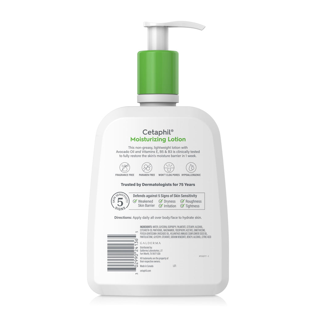 Buy now Cetaphil Face & Body Moisturizer, Hydrating Moisturizing Lotion for All Skin Types, Suitable for Sensitive Skin, NEW 20 oz, Fragrance Free, Hypoallergenic, Non-Comedogenic at indiglob india