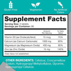 Qunol Calcium Magnesium Zinc 3-in-1 Tablet, Immune System Support, 270ct | Support Nerve, Bone & Muscle Health, Cognitive Performance, Healthy Stress Response, Restful Sleep; Vegetarian, Gluten-Free