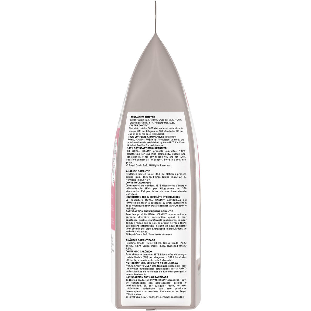 ROYAL CANIN Fussy Dry Cat Food for Adult Cats, Protein-Rich Kibbles for Picky Eaters, Poultry-Based, Supports Healthy Weight and Urinary Health, 7 lb Bag