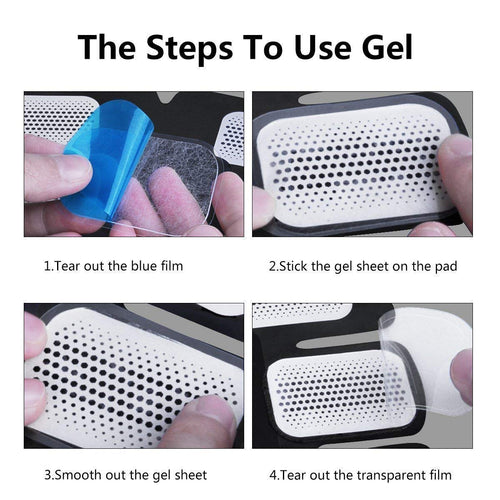 Buy now 50 Pcs/25 Packs Pads Abs Trainer Replacement Gel Sheet for Abdominal Muscle Trainer, Accessory for Ab Workout Toning Belt. at indiglob india
