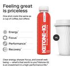 Ketone-IQ Caffeine-Free Brain & Focus Supplement – 10g Ketones per Serving for Mental Clarity, Energy & Endurance, Metabolism Support, 3 Bottles (30 Servings)