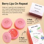 grace & stella Award Winning Lip Butter - Hydrating Lip Balm (3 - Pack) | Nourishing Lip Mask Travel Essentials, Travel Size Toiletries, Birthday Gifts for Women & Teens - Overnight Lip Repair -Vegan