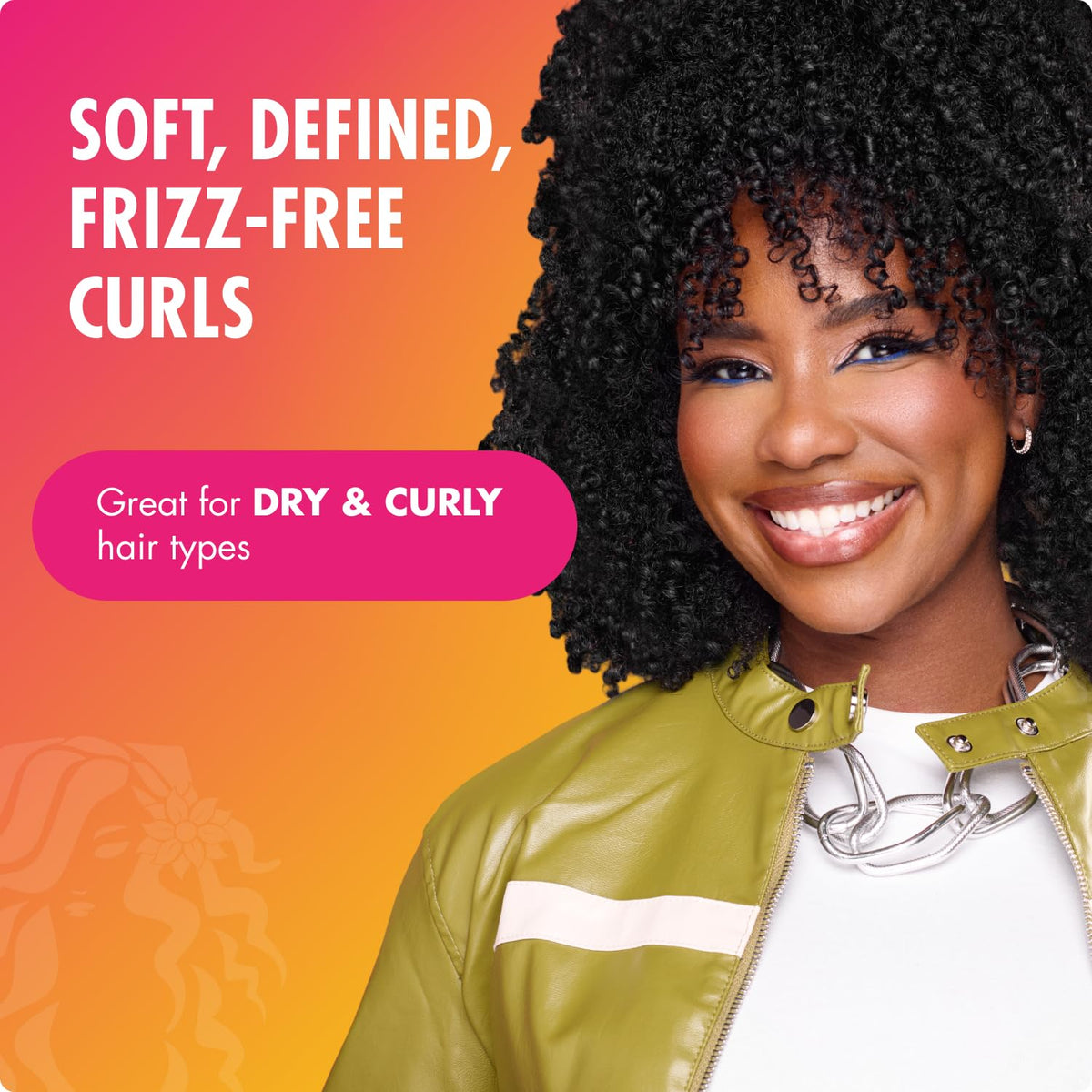 Mielle Organics Babassu & Mint Brazilian Curly Cocktail Curl Cream - Curl Defining, Hair Styling Cream for Textured Hair - Locks in Moisture, Boosts Definition & Softens Textured Hair, 7.5 Ounce