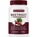 Beetroot + Pomegranate Capsules, Supports Daily Wellness, Energy & Stamina, Beet Root Capsules for Men & Women, 90 Capsules