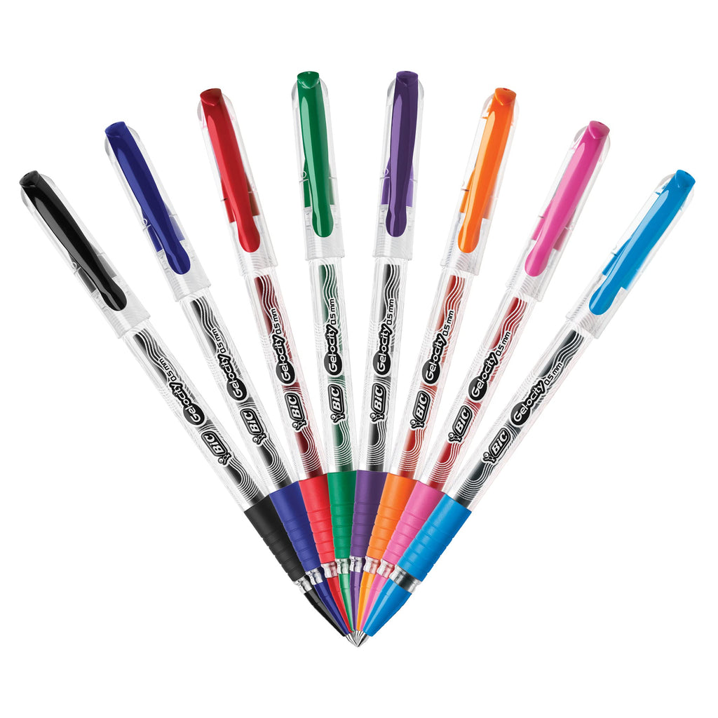 BIC Gel-ocity Smooth Stic Gel Pens, 14-Count, Medium Point (0.7mm)
