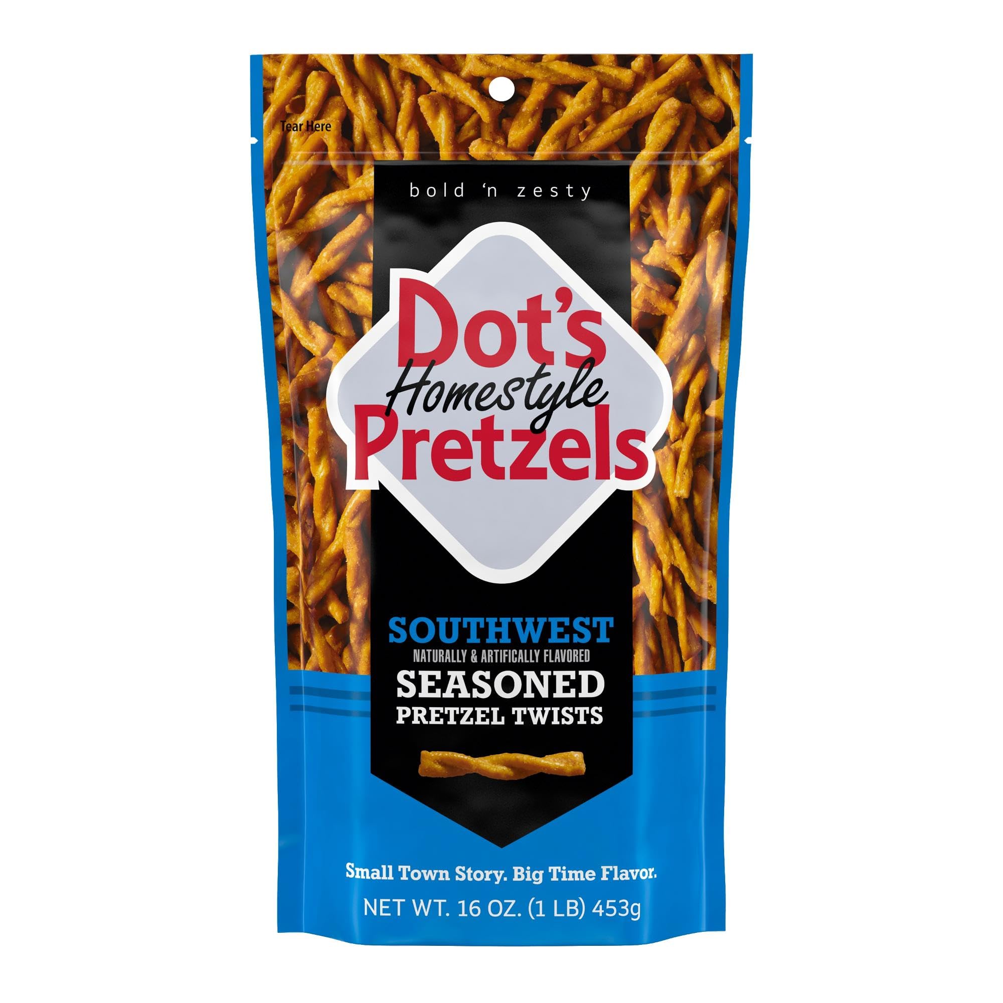 Buy now Dot's Pretzels Original Seasoned Pretzel Twist Snack, 16oz Grocery Sized Bag Southwest at indiglob india