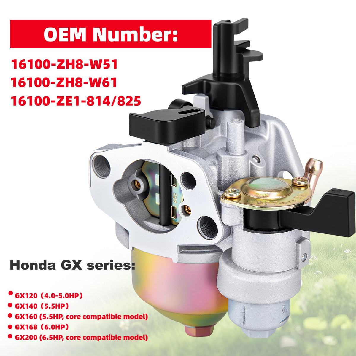 GX160 GX200 Carburetor for Honda GX120 GX140 GX168 5HP 5.5HP 6.5HP Engine