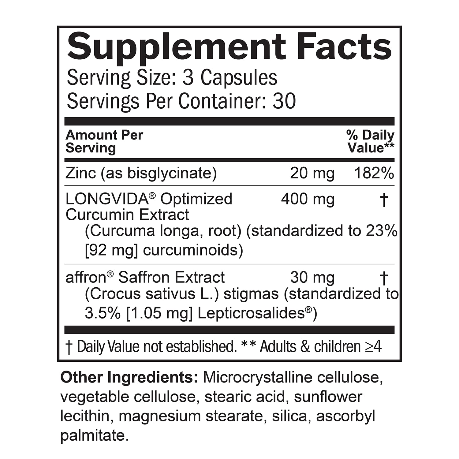 BRAINMD Dr Amen Happy Saffron Plus - 90 Capsules - with Saffron Flower Extract, Curcumin & Zinc - Vegan, Gluten Free - 30 Servings | 30 Servings