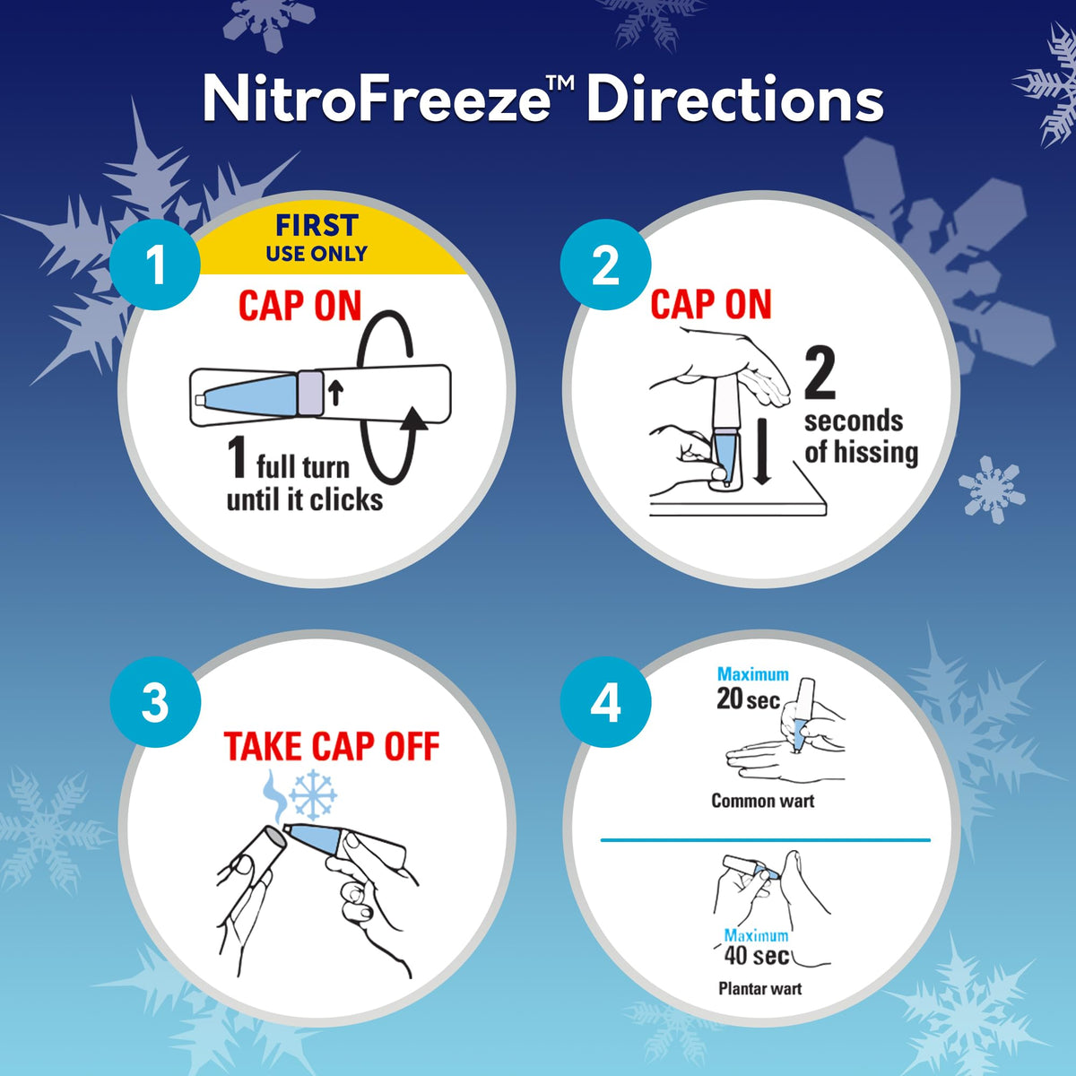 Compound W Nitro Freeze + GelPads Wart Remover, 1 Pen with 8 Applications