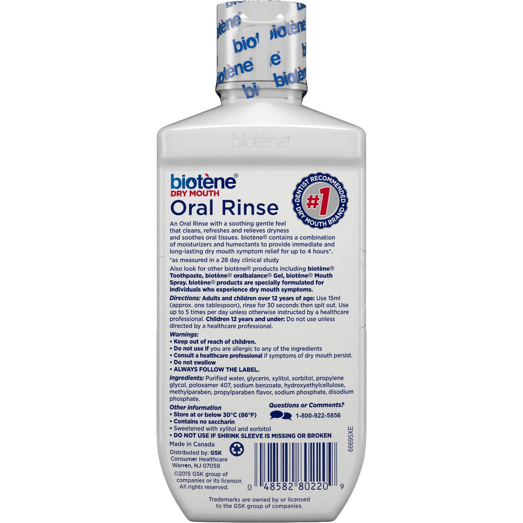 Biotene Oral Rinse, Dry Mouth Spray and Moisturizing Gel, 1 Kit