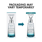 Vichy Mineral 89 Booster, Pure Hyaluronic Acid Serum for Face with Polyglutamic Acid for Skin Barrier Repair, Plumps & Hydrates, Lightweight Hydrating Serum, Oil-Free, Non-Sticky