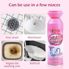 Foaming Drain Cleaner,Drain Clog Remover–Sink Cleaner and Deodorizer & Eliminates Odors, Fast Clog Removal, Safe Sink Cleaner and Deodorizer for Kitchen Sinks Bathroom Drains Tubs Showers