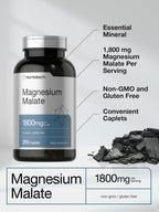 Horbäach Magnesium Malate | 1800mg | 250 Caplets